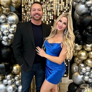 Revolve 💙 Blue Satin Mini Dress